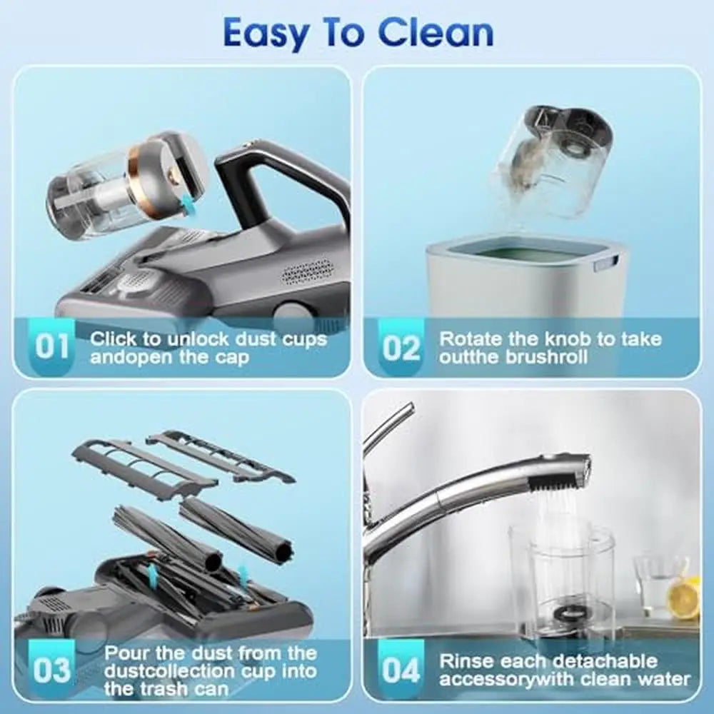 16Kpa UV-C Light Mattress Vacuum Cleaner