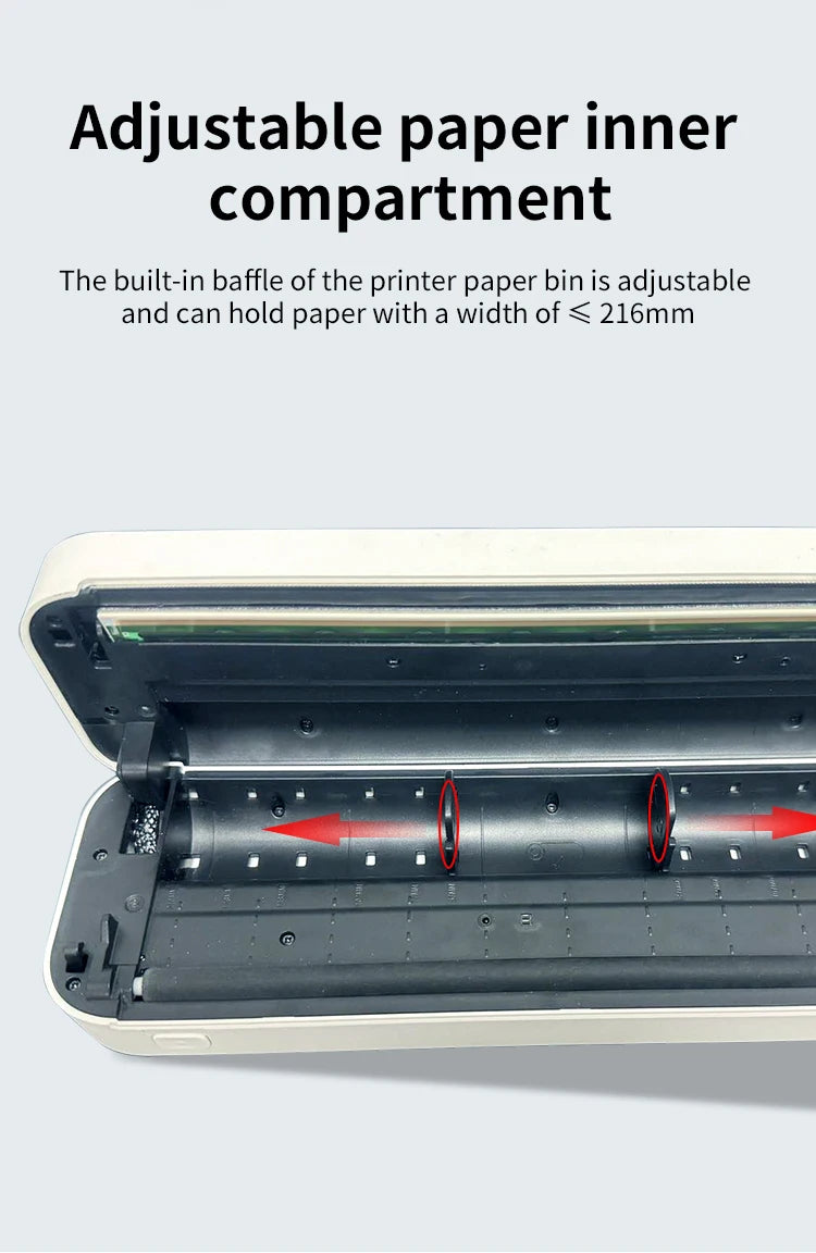 Inkless Portable A4 Thermal Printer