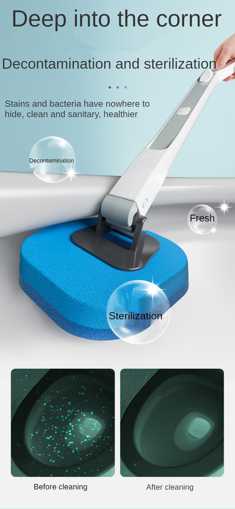 Hygienic Disposable Toilet Brush