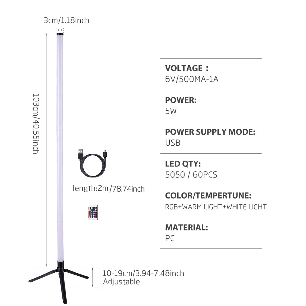 RGB Corner Floor Lamp