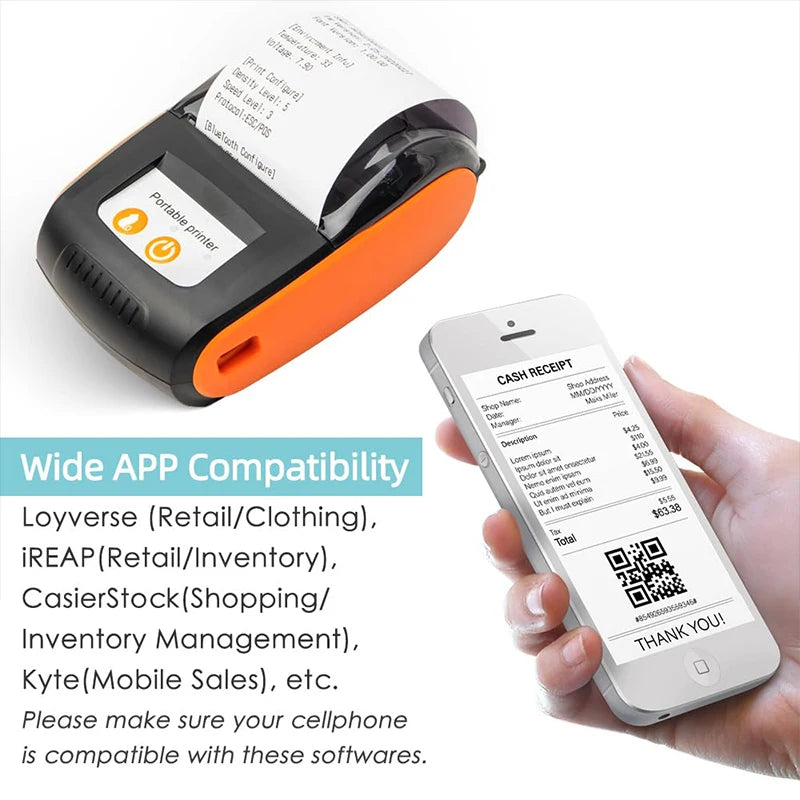 Mini Portable Receipt Printer