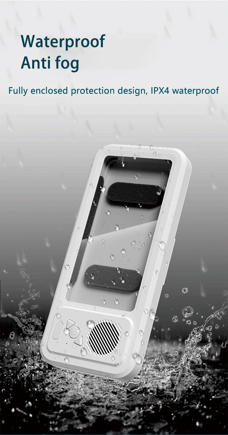 Touchscreen Shower Speaker Case