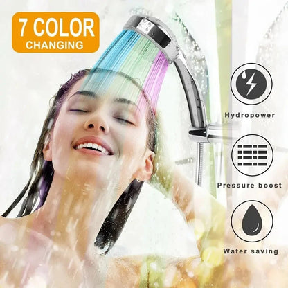 7-Color Changing LED Shower Head
