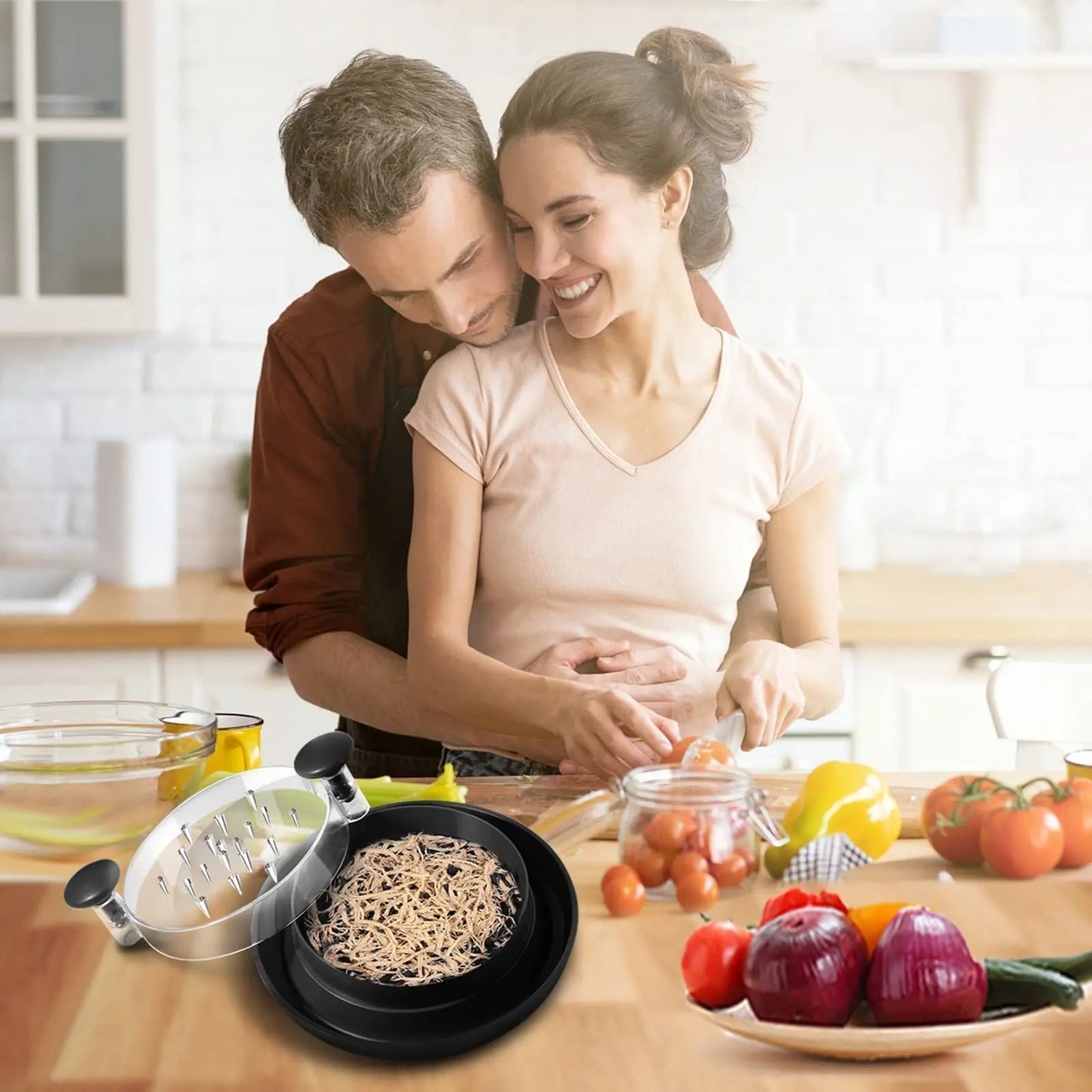 Rotating Meat Shredder