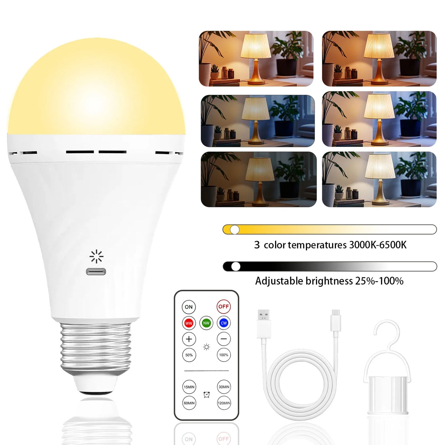 Rechargeable LED Bulb