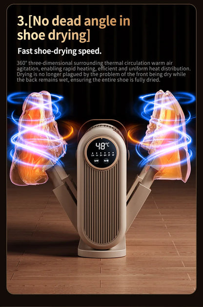 Six Arm Foldable Shoe Dryer