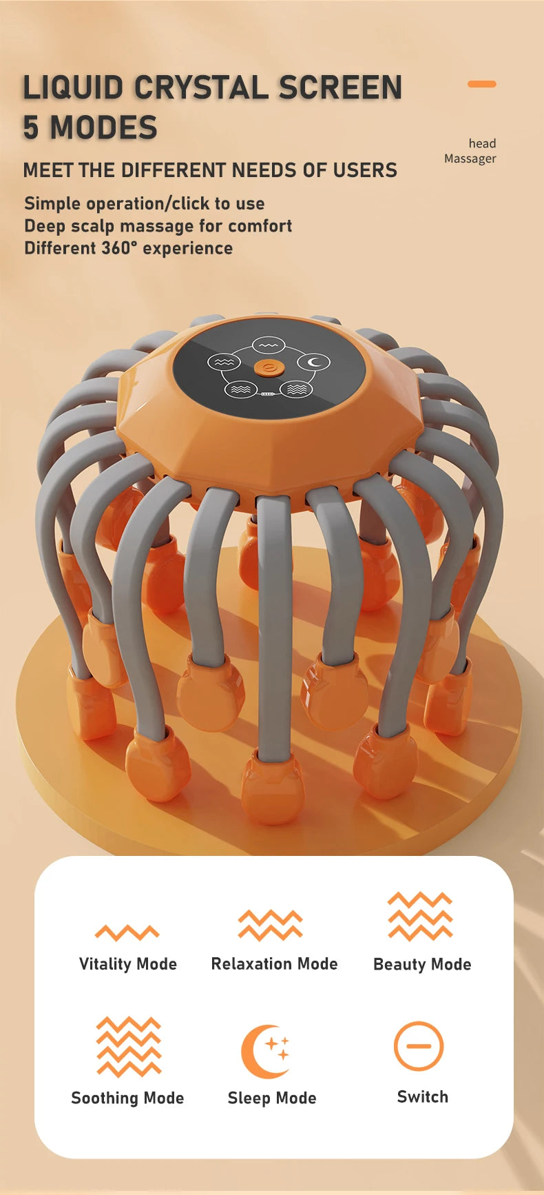 20 Head Scalp Massager