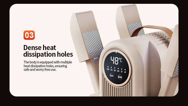 Six Arm Foldable Shoe Dryer