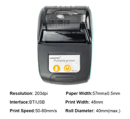 Mini Portable Receipt Printer