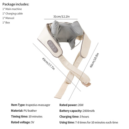 Wireless Neck Shoulder Massager