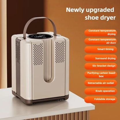 Six Arm Foldable Shoe Dryer