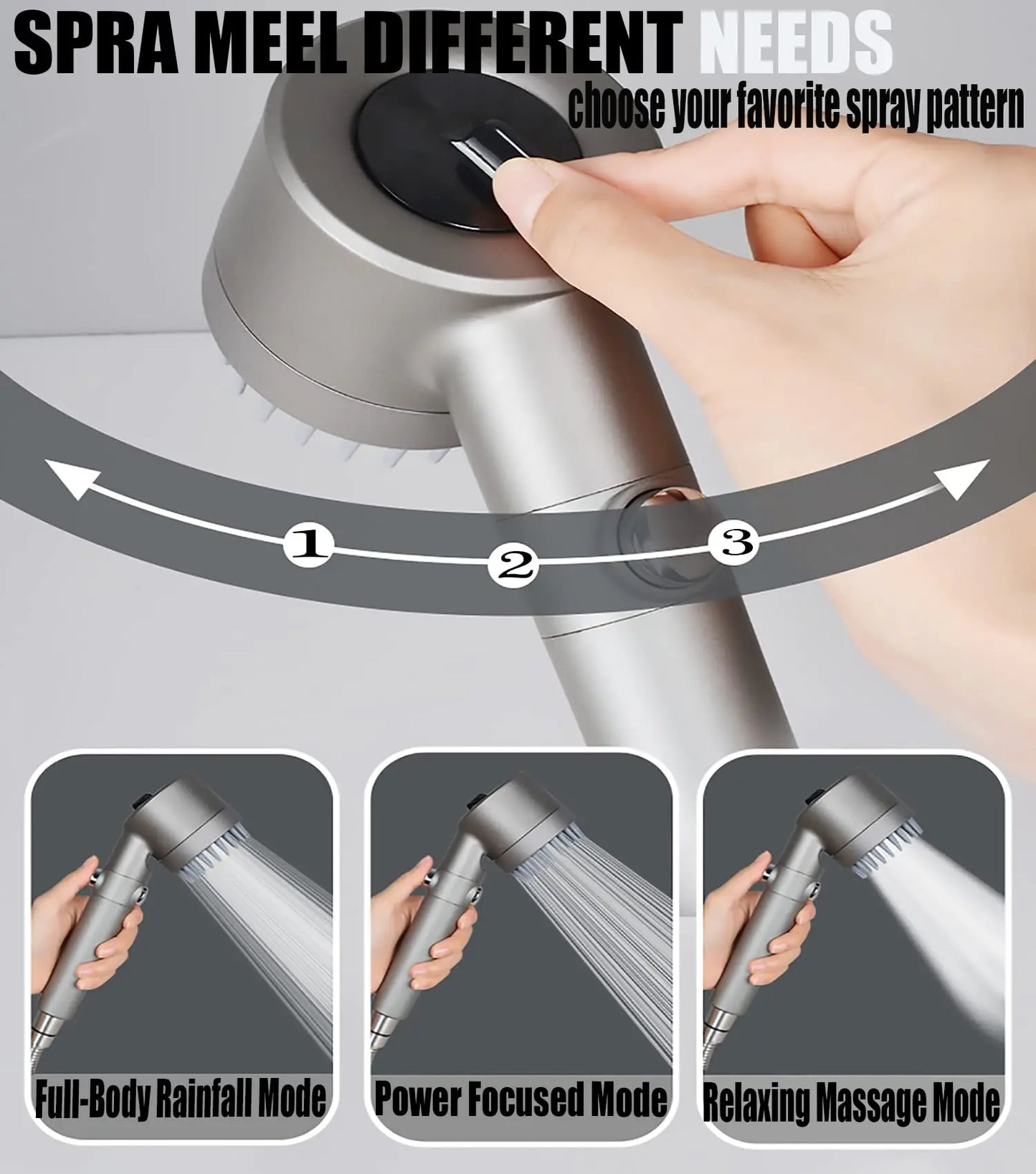 5 Mode Shower Head