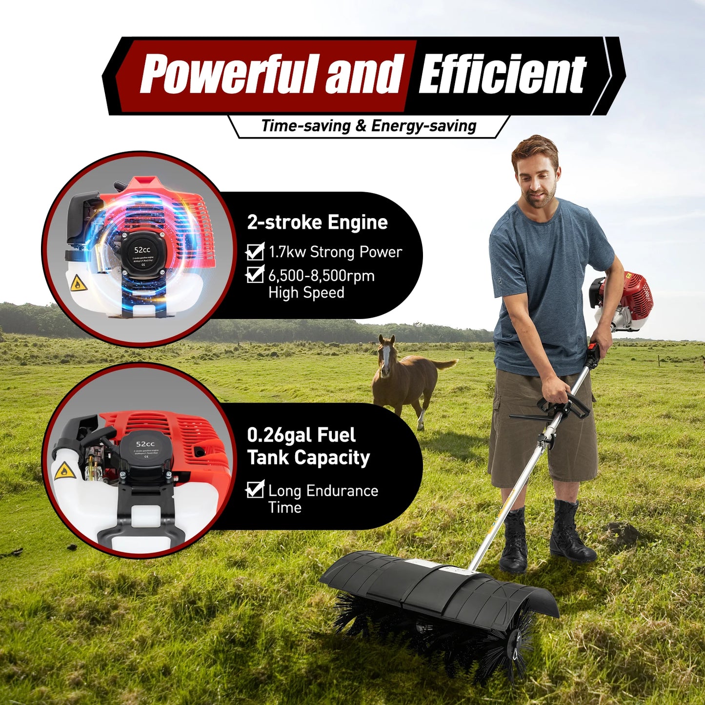 Handheld Turf Sweeper