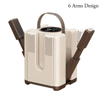 Six Arm Foldable Shoe Dryer