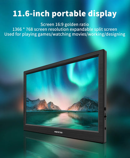HGFRTEE 11.6-Inch Portable Gaming Monitor