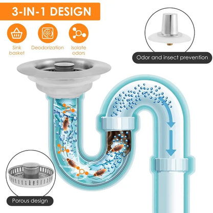 3-in-1 Sink Strainer