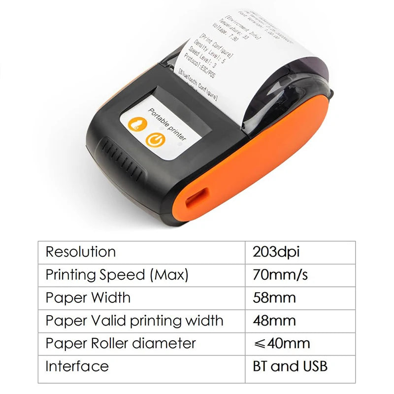 Mini Portable Receipt Printer