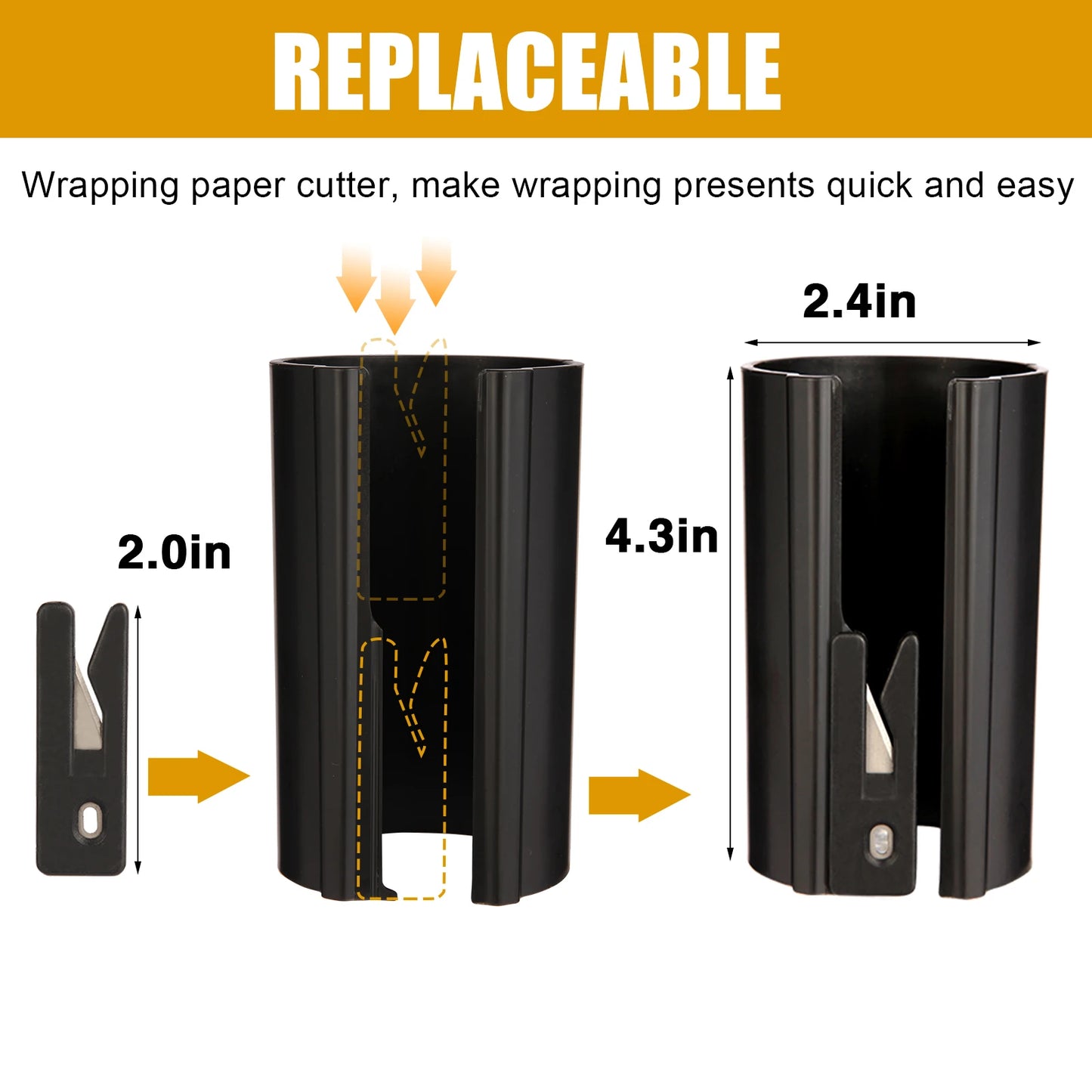 HORN Sliding Wrapping Paper Cutter