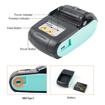 Mini Portable Receipt Printer