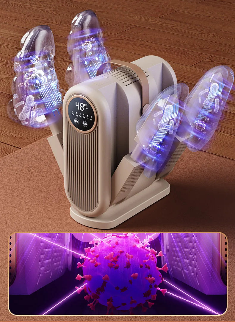 Six Arm Foldable Shoe Dryer