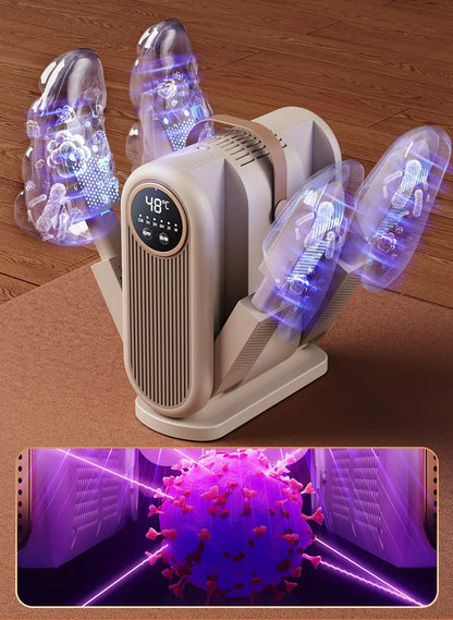 Six Arm Foldable Shoe Dryer