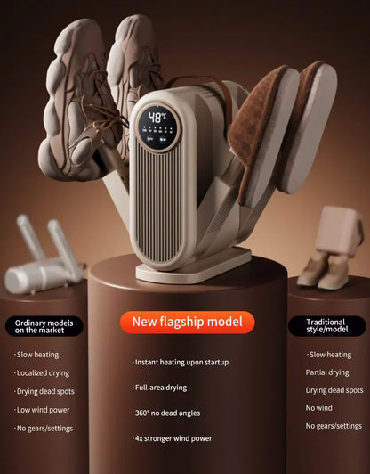 Six Arm Foldable Shoe Dryer