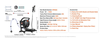 Electric Airless Sprayer Machine
