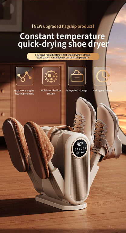 Six Arm Foldable Shoe Dryer