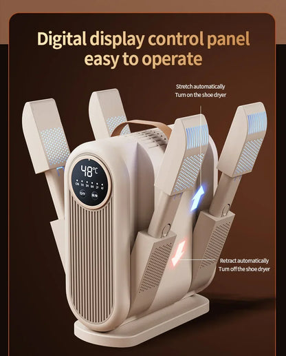 Six Arm Foldable Shoe Dryer