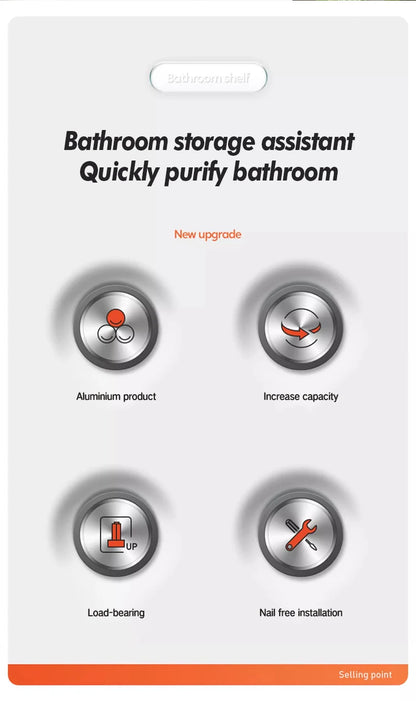 Stainless Steel Bathroom Storage Rack