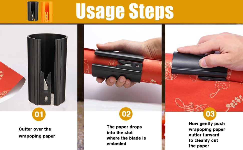 HORN Sliding Wrapping Paper Cutter