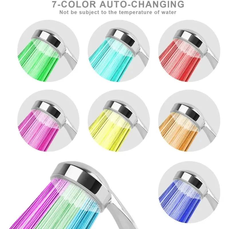 7-Color Changing LED Shower Head