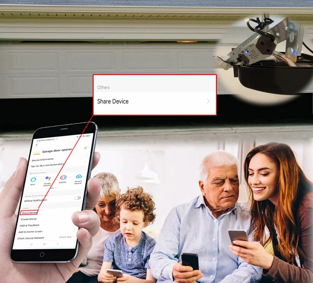 Wofea WiFi Smart Garage Door Opener Controller