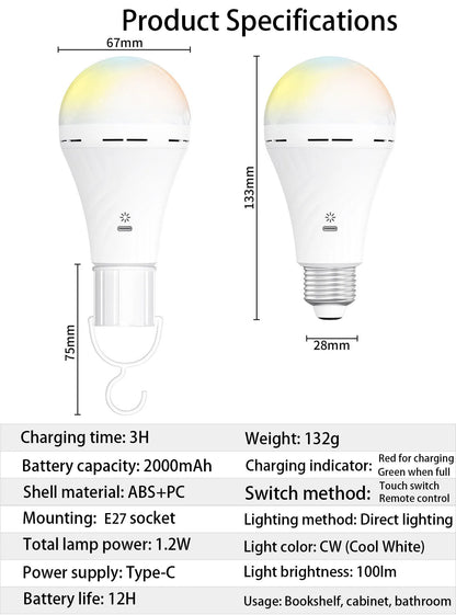 Rechargeable LED Bulb
